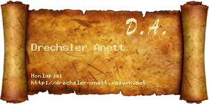 Drechsler Anett névjegykártya